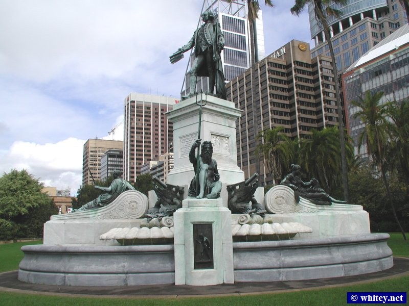Captain Arthur Phillip statue, Botanical Gardens, シドニー, オーストラリア.