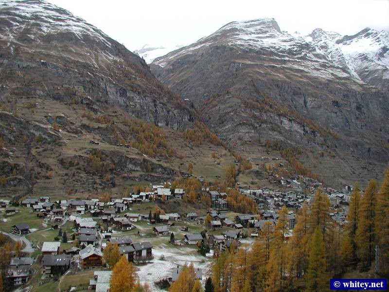 A view of the year-round ski resort at Zermatt, 瑞士.