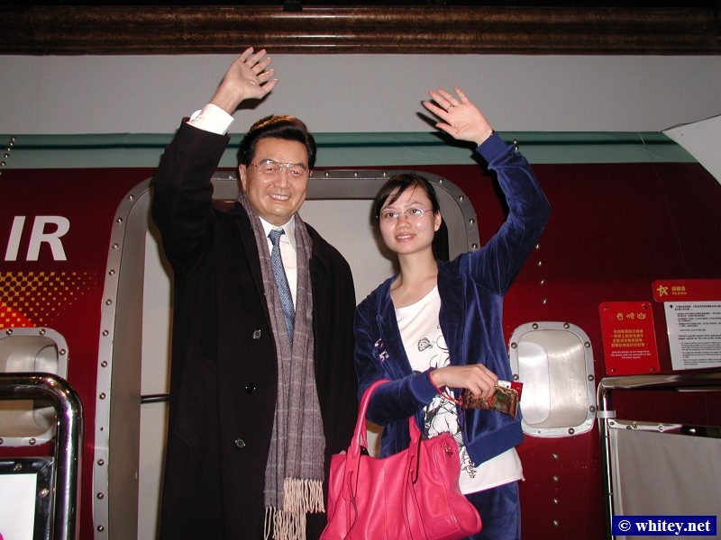 Hu Jintao, Madame Tussauds, Hong Kong.  胡锦涛, 杜莎夫人蠟像館.