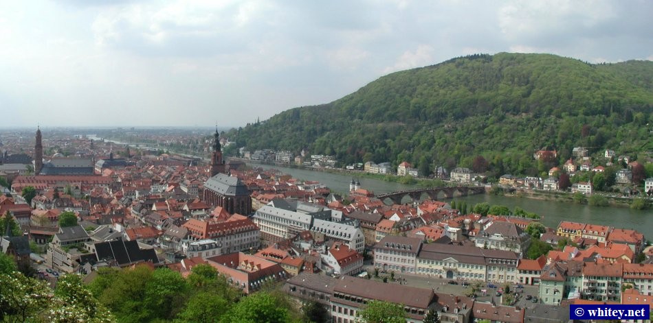 Heidelberg Panoramabild, Deutschland.